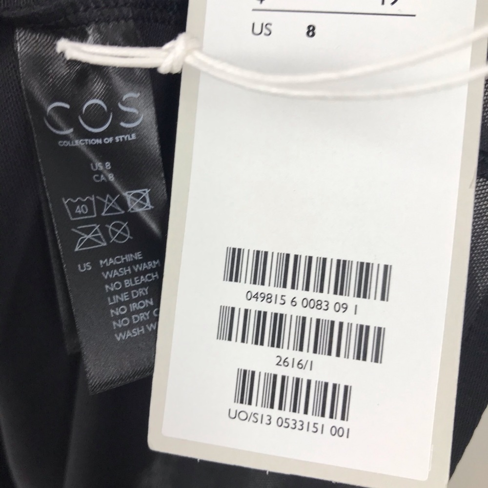 COS Seamless Slip Dress Black - Picture 6 of 6